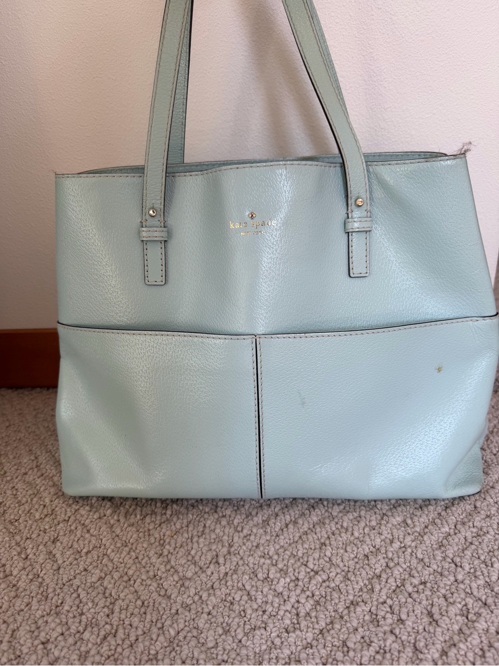 Kate Spade Light Blue Leather Handbag - Picture 2 of 13